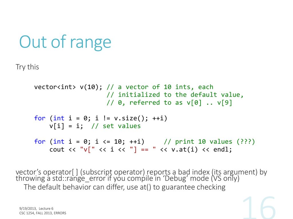 Errors lecture 6 hartmut kaiser ppt download